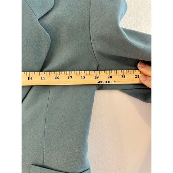 Vintage 1960's Pendleton 100% Wool Twee Retro Glam Skirt Suit Set Blue Size 8 P - Picture 7 of 14